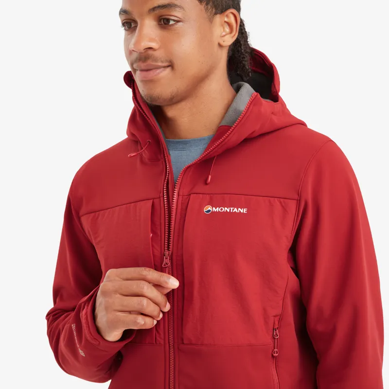 Montane Mens Windjammer XPD Hoodie Acer Red-10